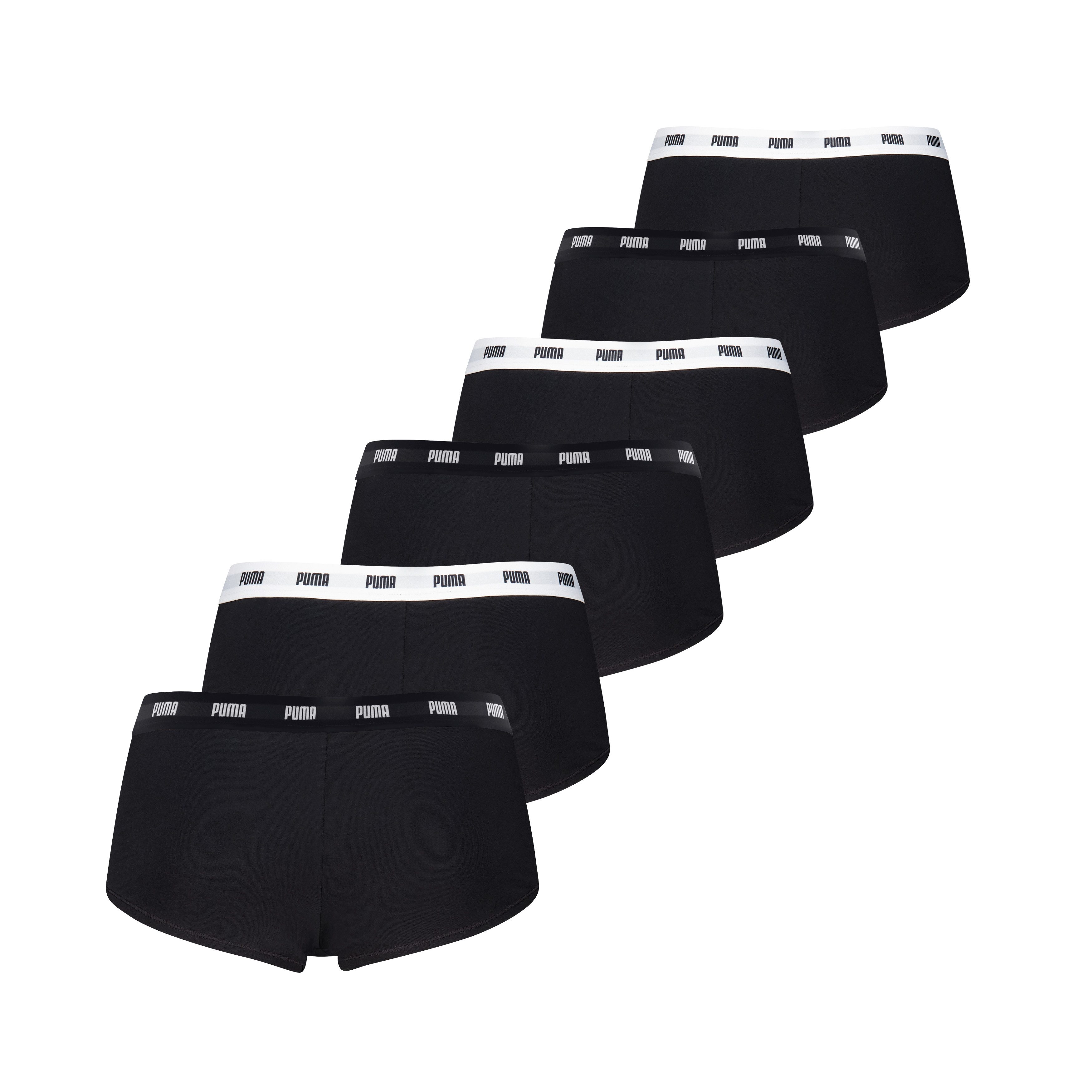 PUMA Panty PUMA WOMEN COTTON MINI SHORTS 6P ECOM (6er Pack)