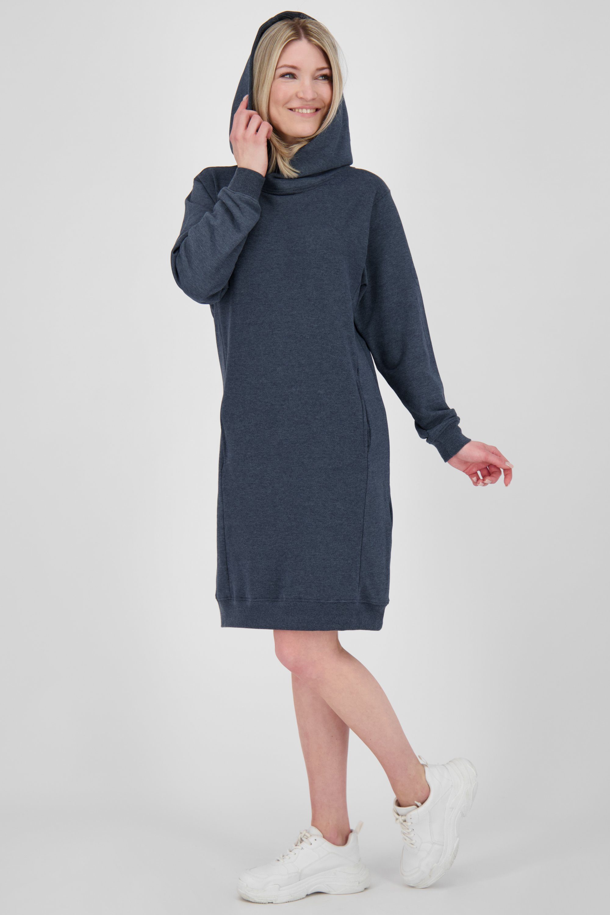 JiliaAK Sweatkleid Damen Alife Kickin & A melange marine Sweatdress