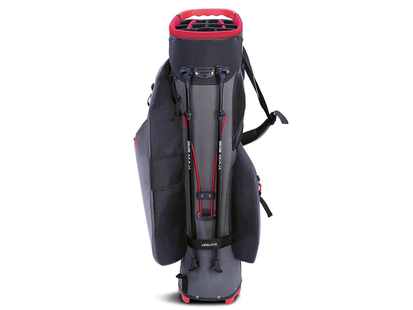 Standbag, MAX Hybrid Max I Big Golf Divider Ständerbag 2 Golfreisetasche BIG Lite Dri 14-fach Wasserabweisend Rot/Schwarz