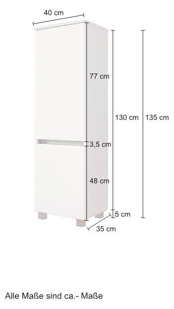 Wotaneiche Midischrank Kaunas | HELD Wotaneiche cm 40 MÖBEL breit