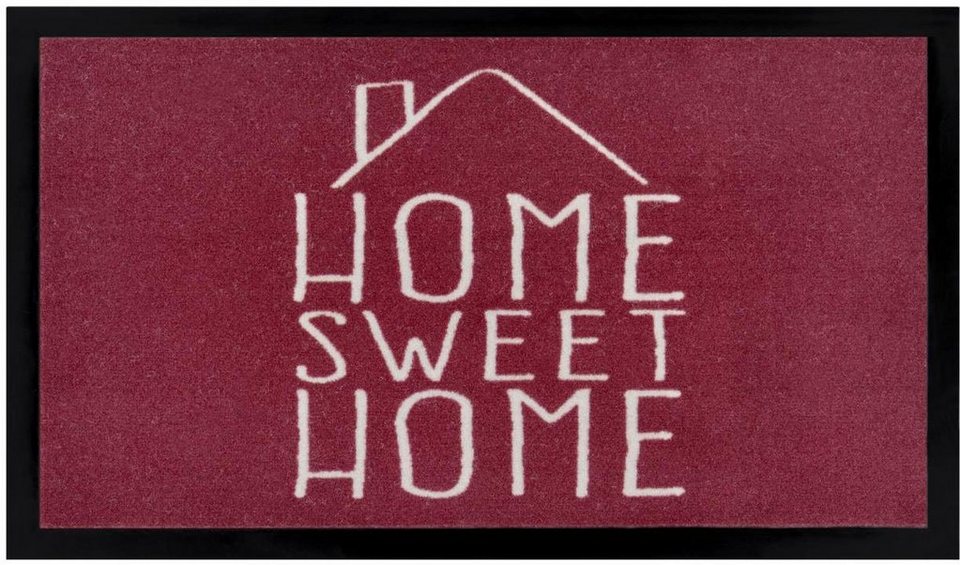 Fußmatte Sweet Home, HANSE Home, rechteckig, Höhe: 5 mm, mit Spruch,  Schrift Design, waschbar, Robust, Pflegeleicht, Rutschfest
