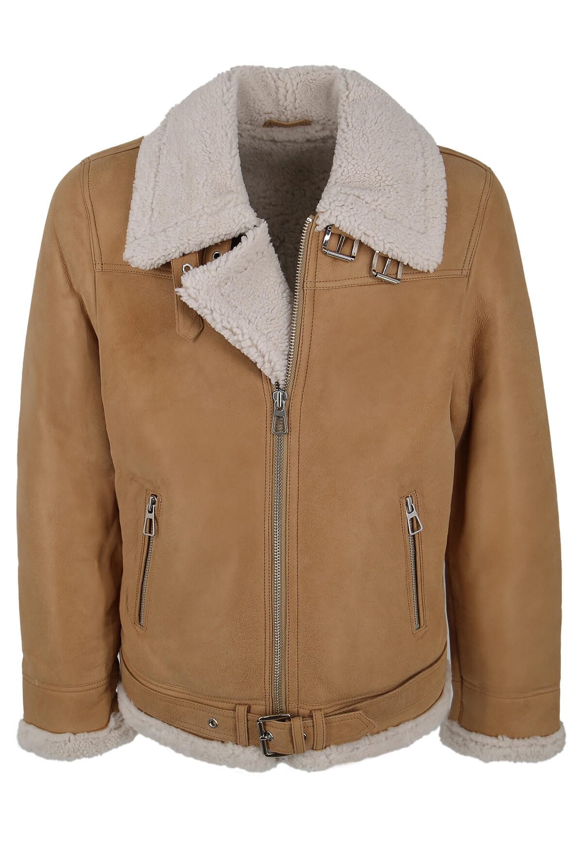 Hollert Winterjacke Lammfelljacke James Beige
