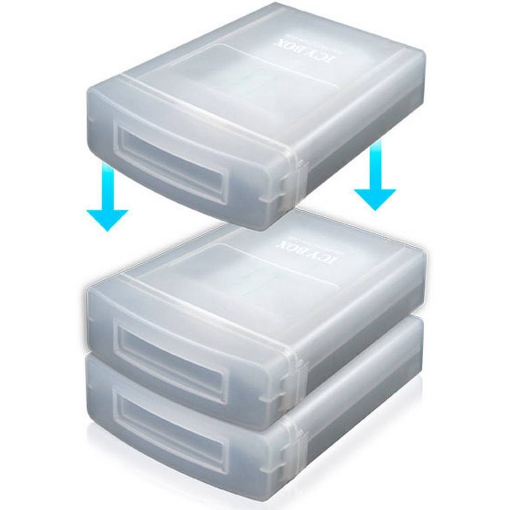 Festplatten ICY Festplattentasche Schutzgehäuse Raidsonic BOX für 3.5″