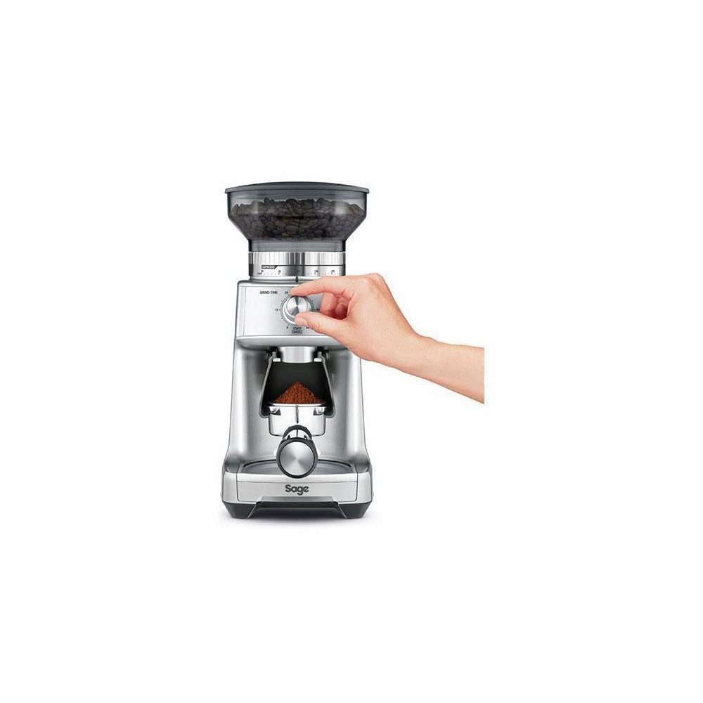 Sage Kaffeemühle The Dose Control Pro Kaffeemühle silber, Kegelmahlwerk, Präzise Dosierung