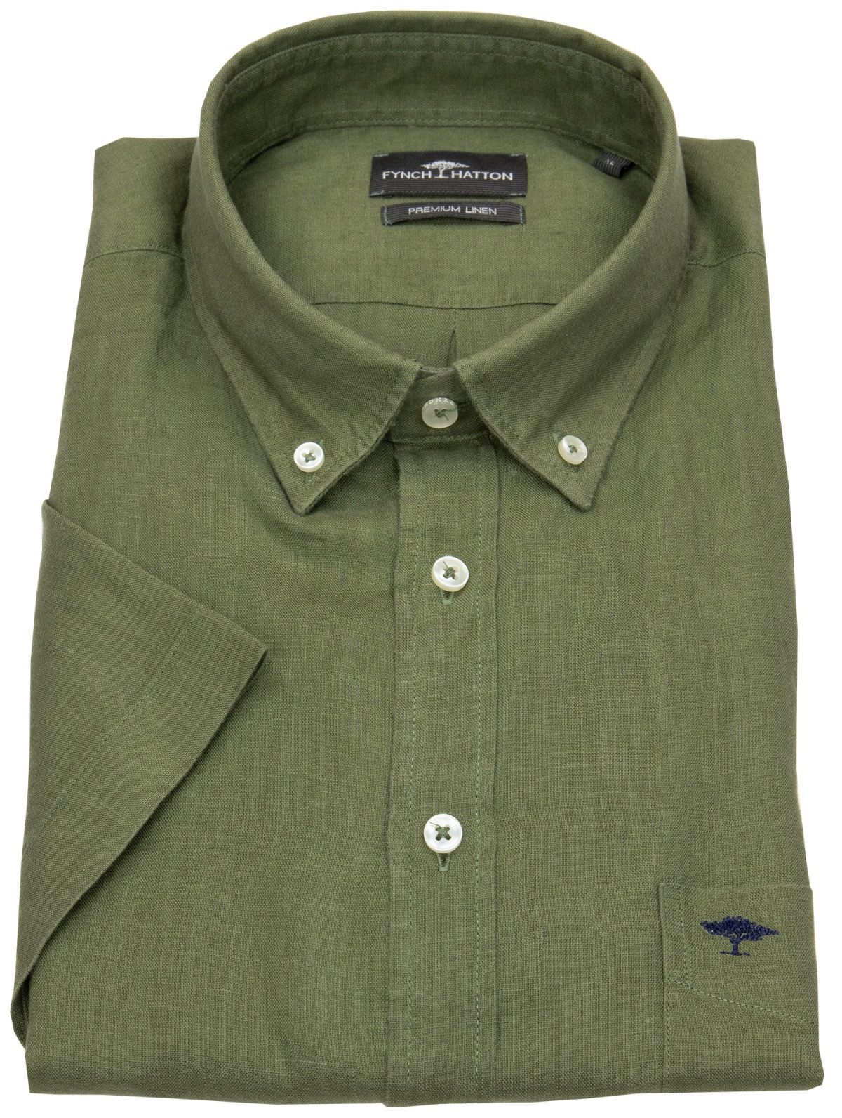 FYNCH-HATTON Kurzarmhemd Button-Down-Kragen