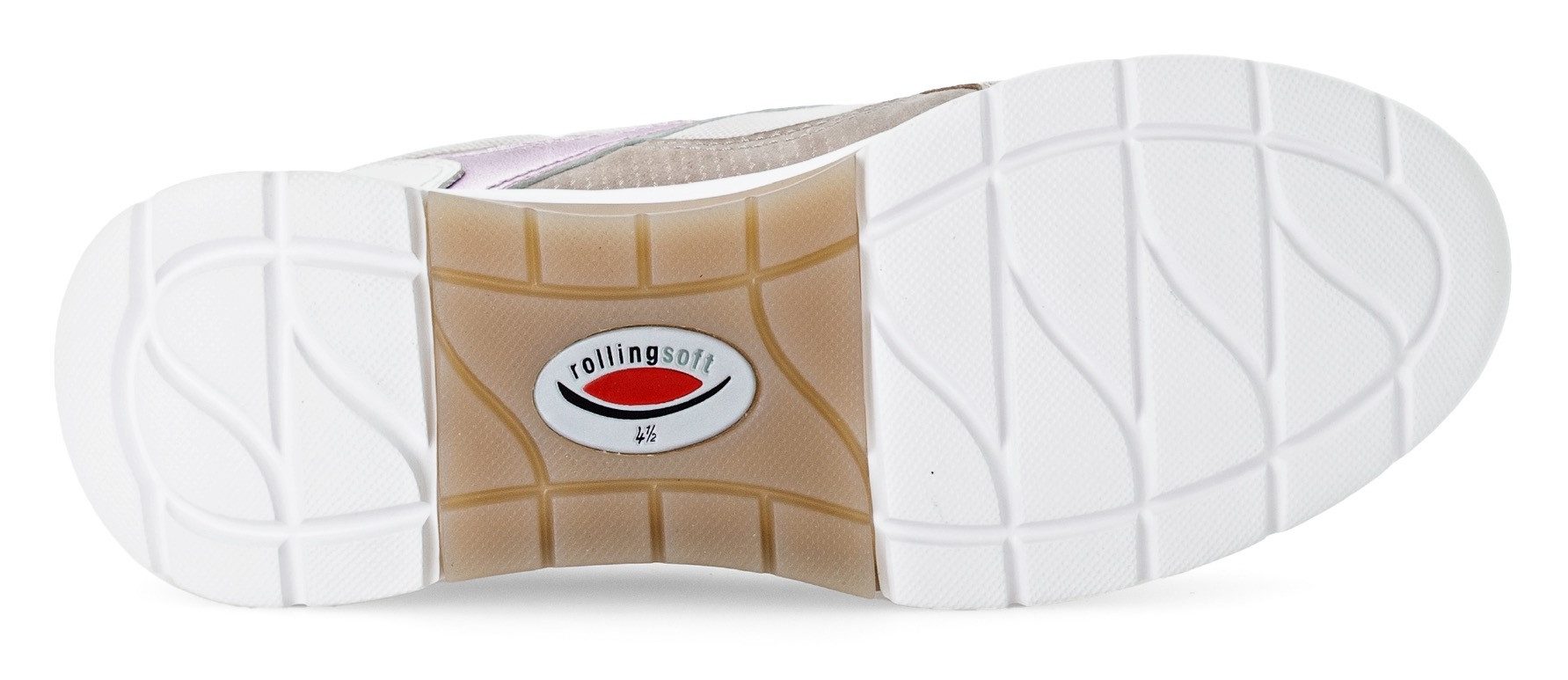 rollingsoft Keilsneaker, Freizeitschuh, Halbschuh, Schnürschuh mit gepolstertem Schaftrand