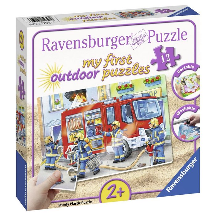 Ravensburger Puzzle 12 Teile my first puzzles outdoor Die Feuerwehr saust herbei 05613 12 Puzzleteile