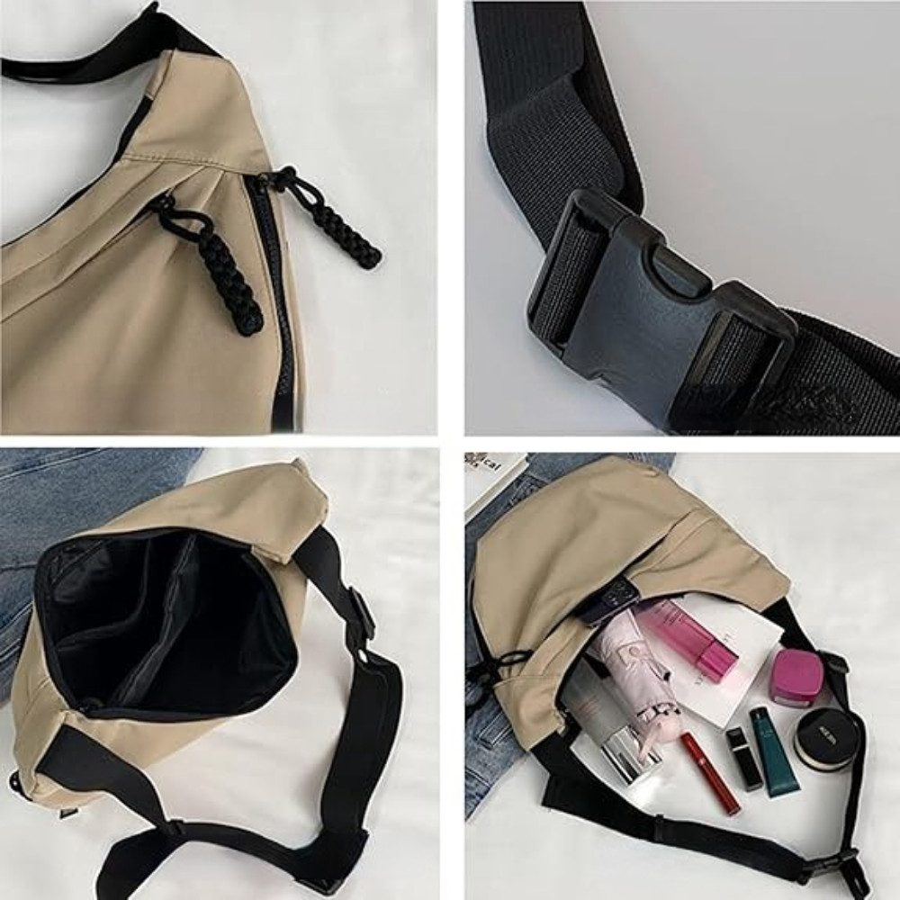 Blusmart Umhängetasche Damen Umhängetasche Messenger Bag (Teigtaschenbeutel aus Oxford-Stoff, Frühling und Sommer lässig All-Match), Geeignet für Pendler und Re – Bild 4 von 5