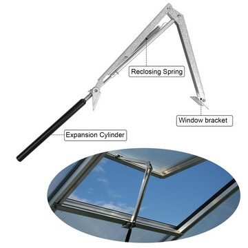 Randaco Gewächshaus Automatischer Fensteröffner für Gewächshaus, bis ca.7 kg