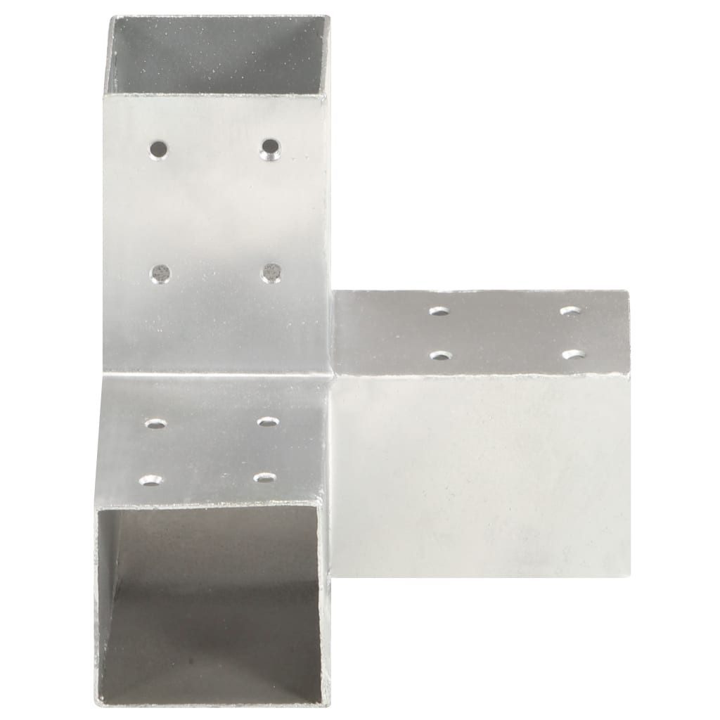 vidaXL Zaunpfosten Pfostenverbinder Y-Form Verzinktes Metall 81 x 81 mm, (1-St)