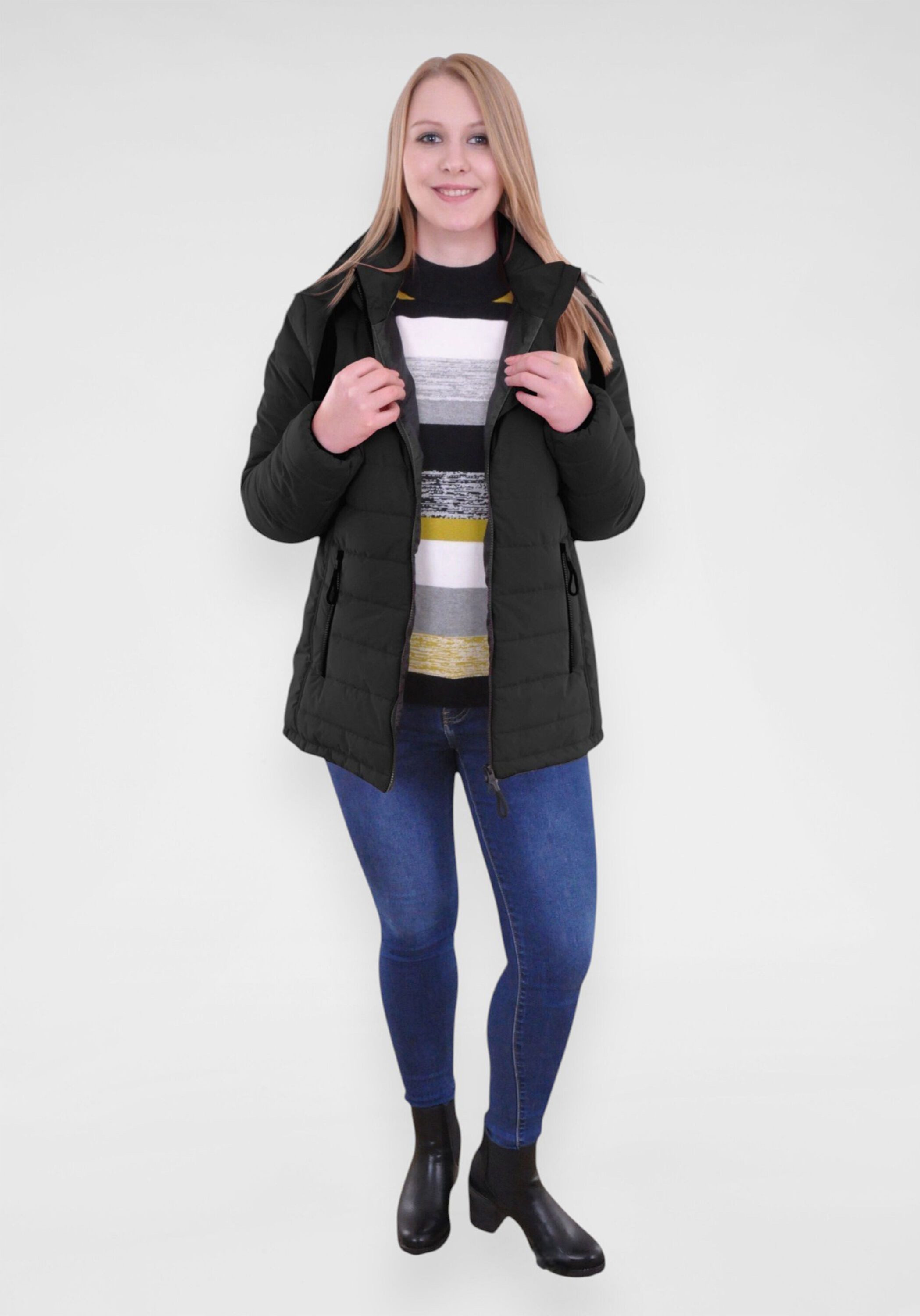 NAVIGAZIONE Winterjacke (1-St) mit trendiger Steppung – Bild 4 von 5