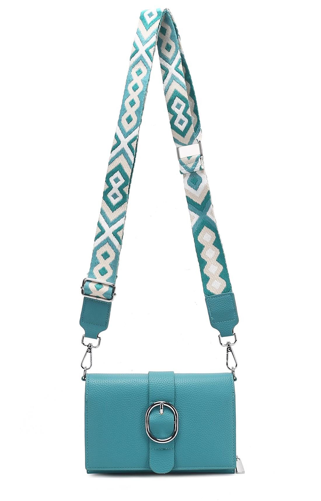 Schultertasche Damen CROSS OVER BODY Brusttasche Umhängetasche Clutch mit Geldbörse