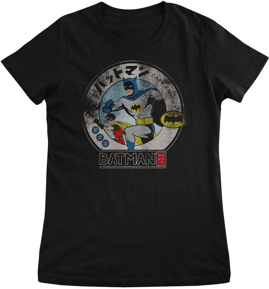 Batman T-Shirt Batman & Robin Japanese Dark Knight Girly Tee
