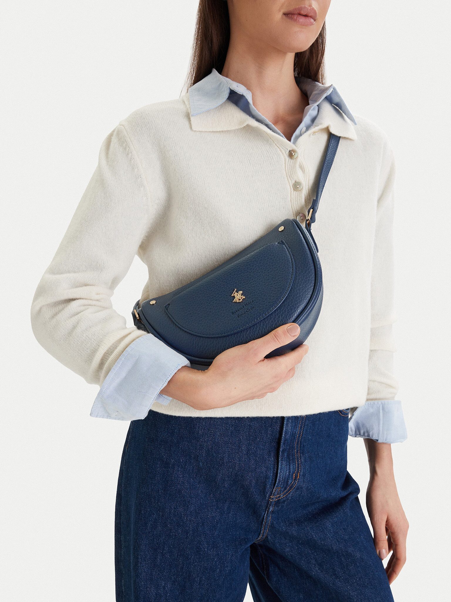 BEVERLY HILLS POLO CLUB Handtasche Beverly Hills Polo Club Damenhandtasche Marineblau BEVERLY HILLS POLO