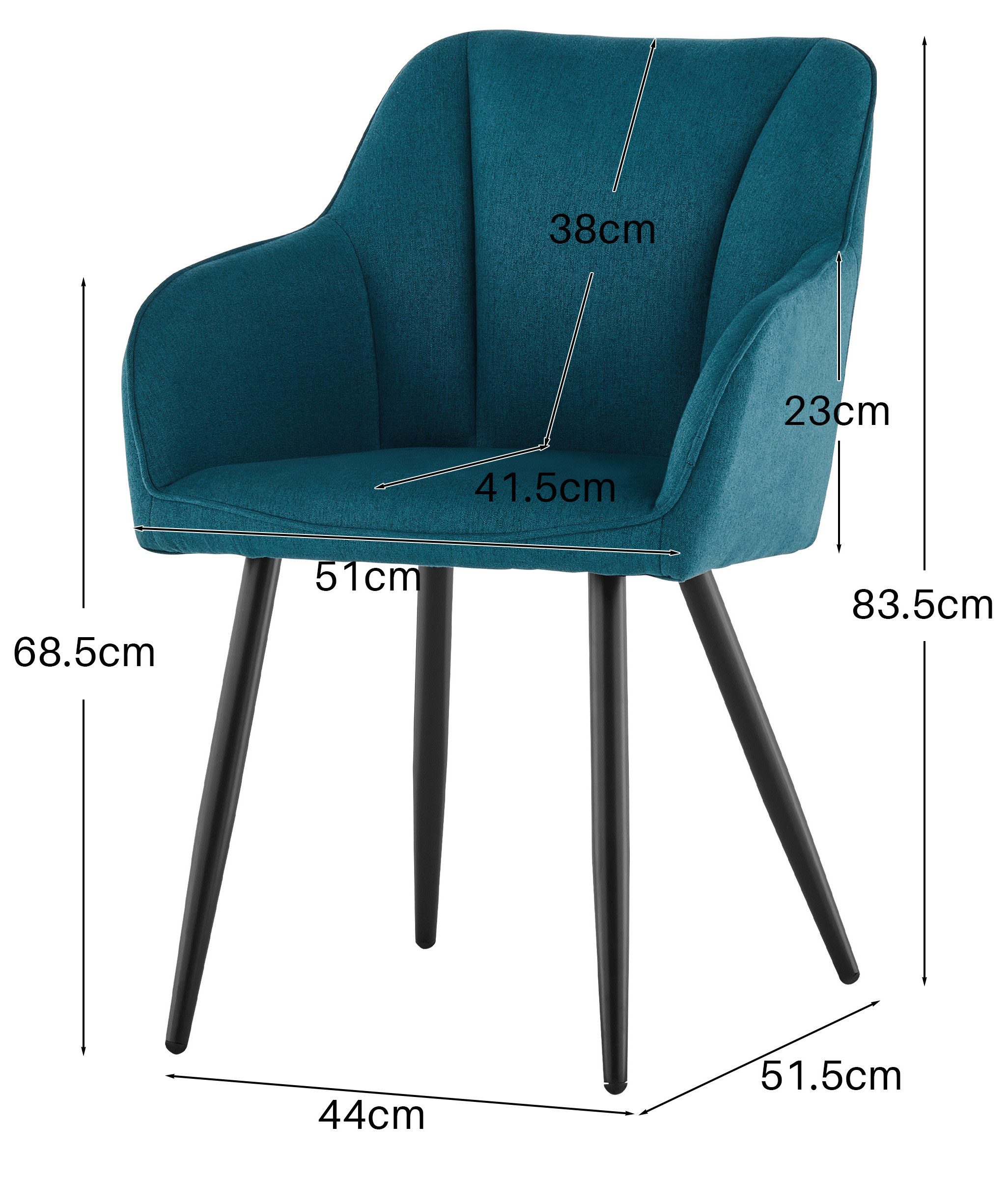 Ofcasa Esszimmerstuhl Polsterstuhl (2er Set), Leinen günstig online kaufen