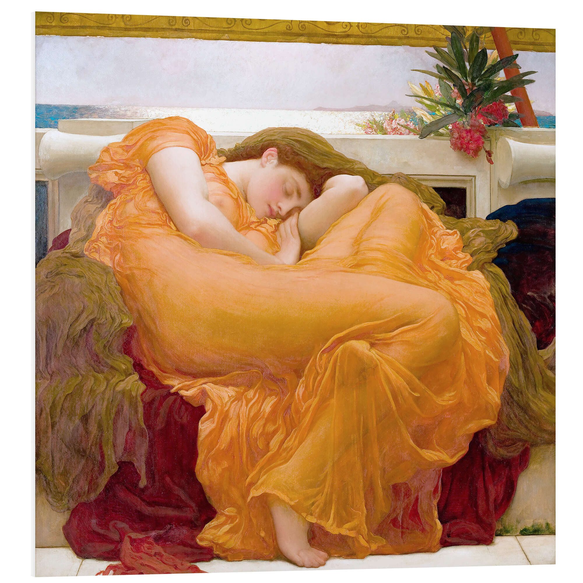 Posterlounge Wandbild Flammender Juni, Frederic Leighton, erhältlich als Poster, Leinwandbild, Wandsticker oder Acrylglasbild