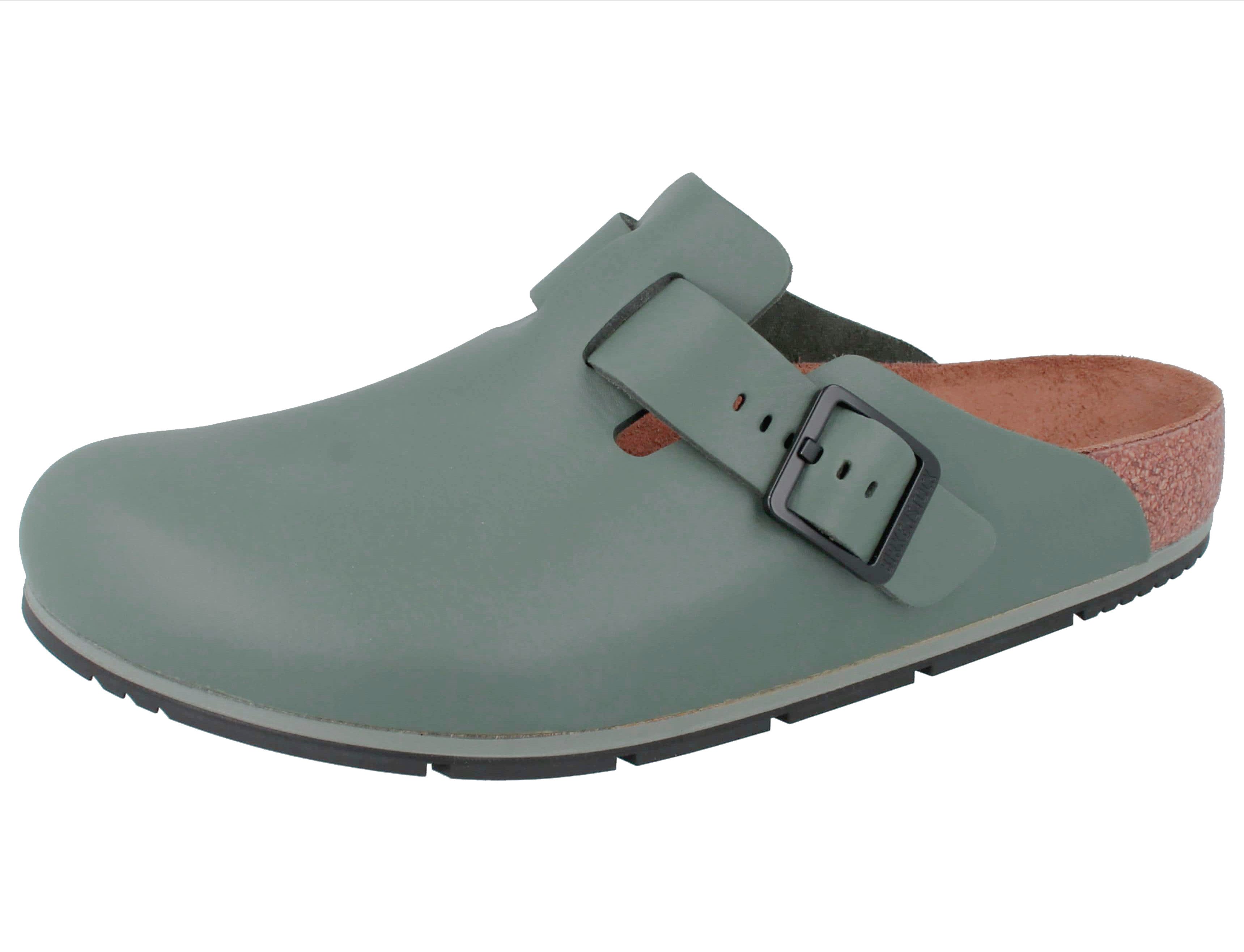 Birkenstock BIRKENSTOCK Boston Pro Herren Clogs grün normale Weite - Größe: 44 Clog