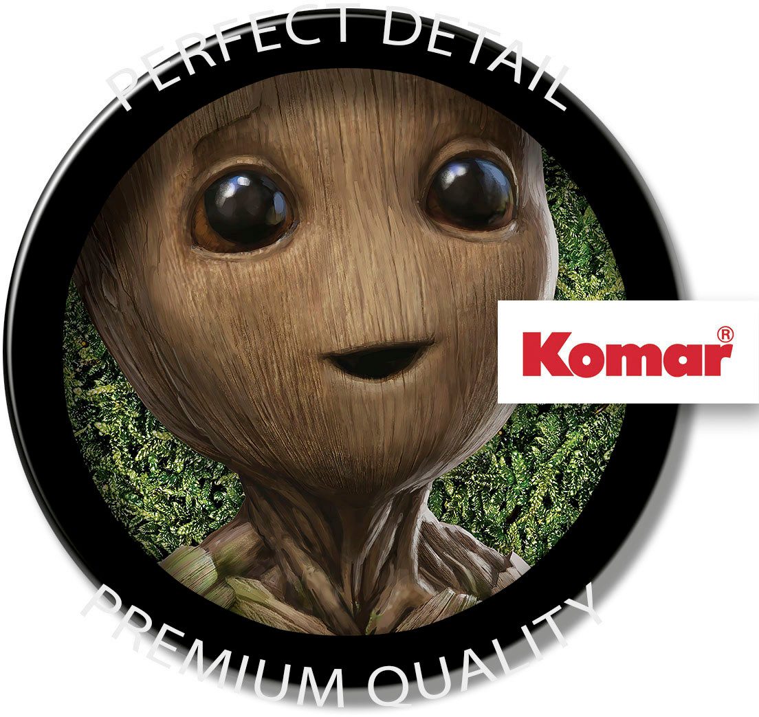 Komar Wandtattoo selbstklebendes Vlies - Groot Little Twig - Größe 125 x 125 cm (1 St), Künstler: Komar, rund und selbstklebend