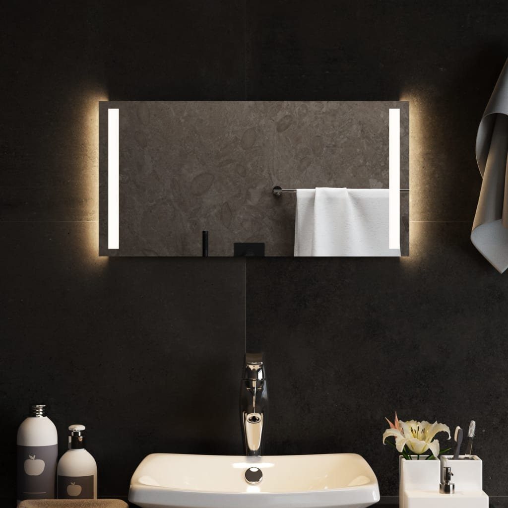 furnicato Wandspiegel LED-Badspiegel 60x30 cm