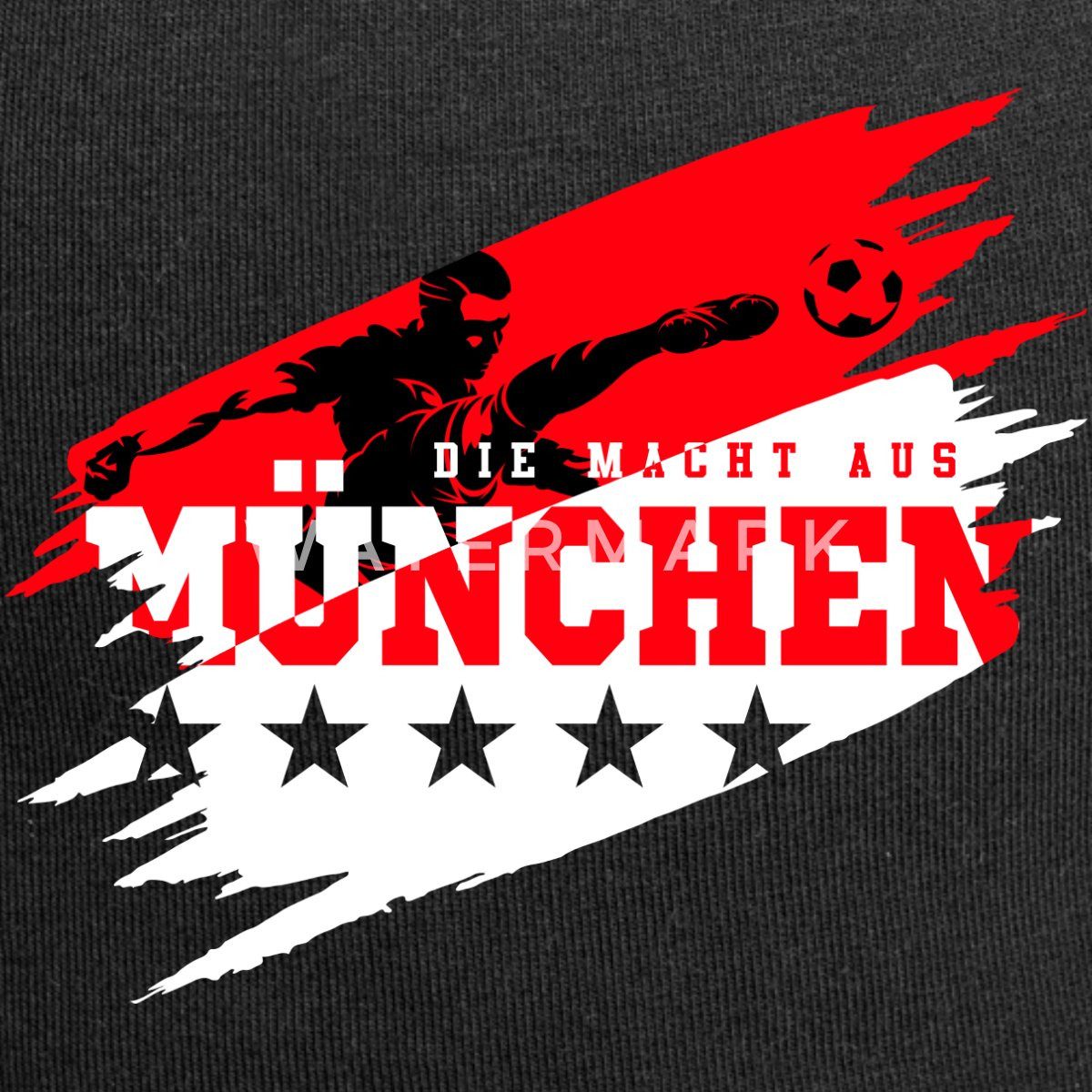 Spreadshirt Beanie Die Macht Aus München Ultra Fußball Fan Jersey-Beanie (1 günstig online kaufen