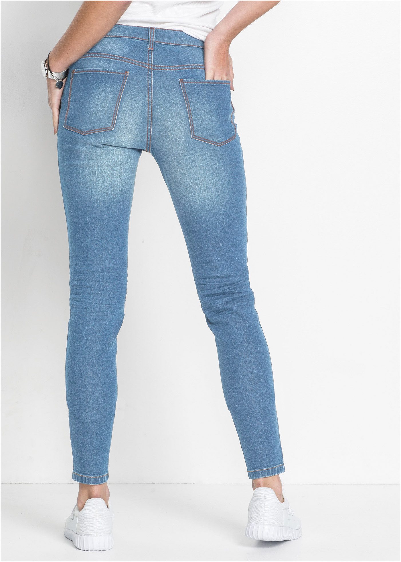 bonprix Skinny-fit-Jeans Skinny-fit-Passform, verkürztes 7/8-Bein, mit Five günstig online kaufen