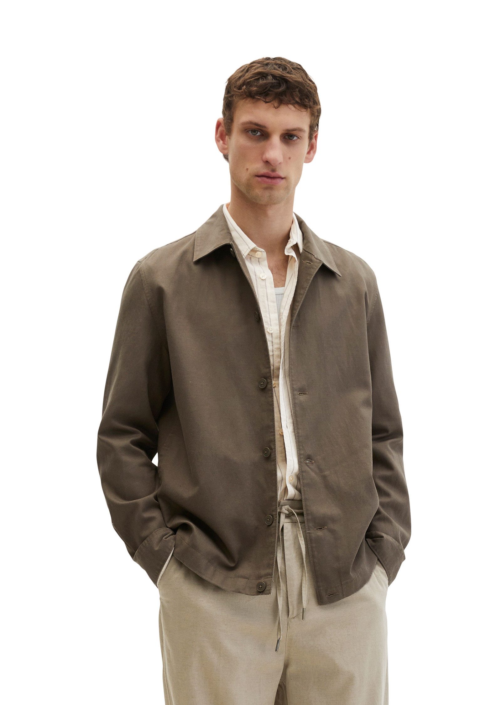 Marc O'Polo Kurzjacke aus TENCEL™ Lyocell -Leinen-Mix