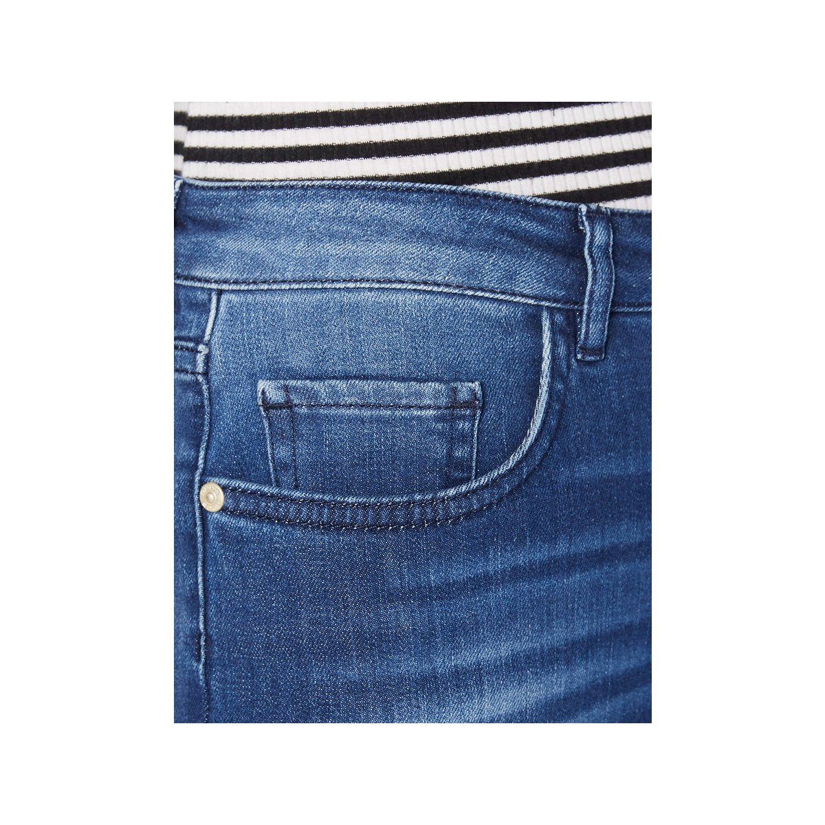 OPUS blau Slim-fit-Jeans regular (1-tlg)
