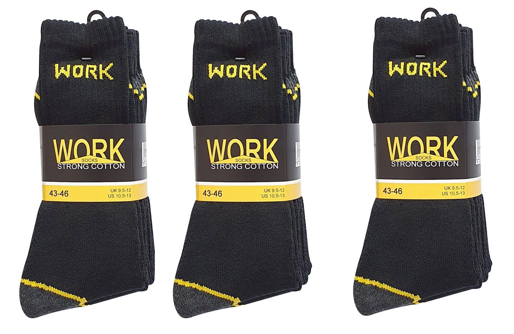 5, 5-Paar) Socken cwonlineshop (Set, & (A41063) Arbeitssocken Herren Damen Work