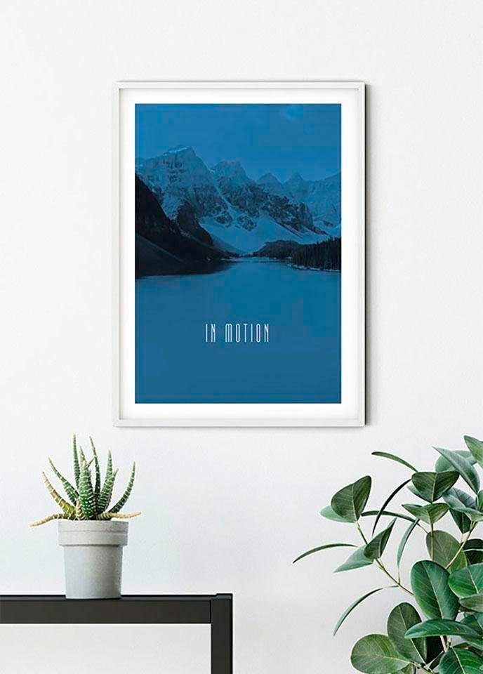 Schlafzimmer, Wohnzimmer St), Poster Natur In (1 Word Lake Blue, Kinderzimmer, Komar Motion