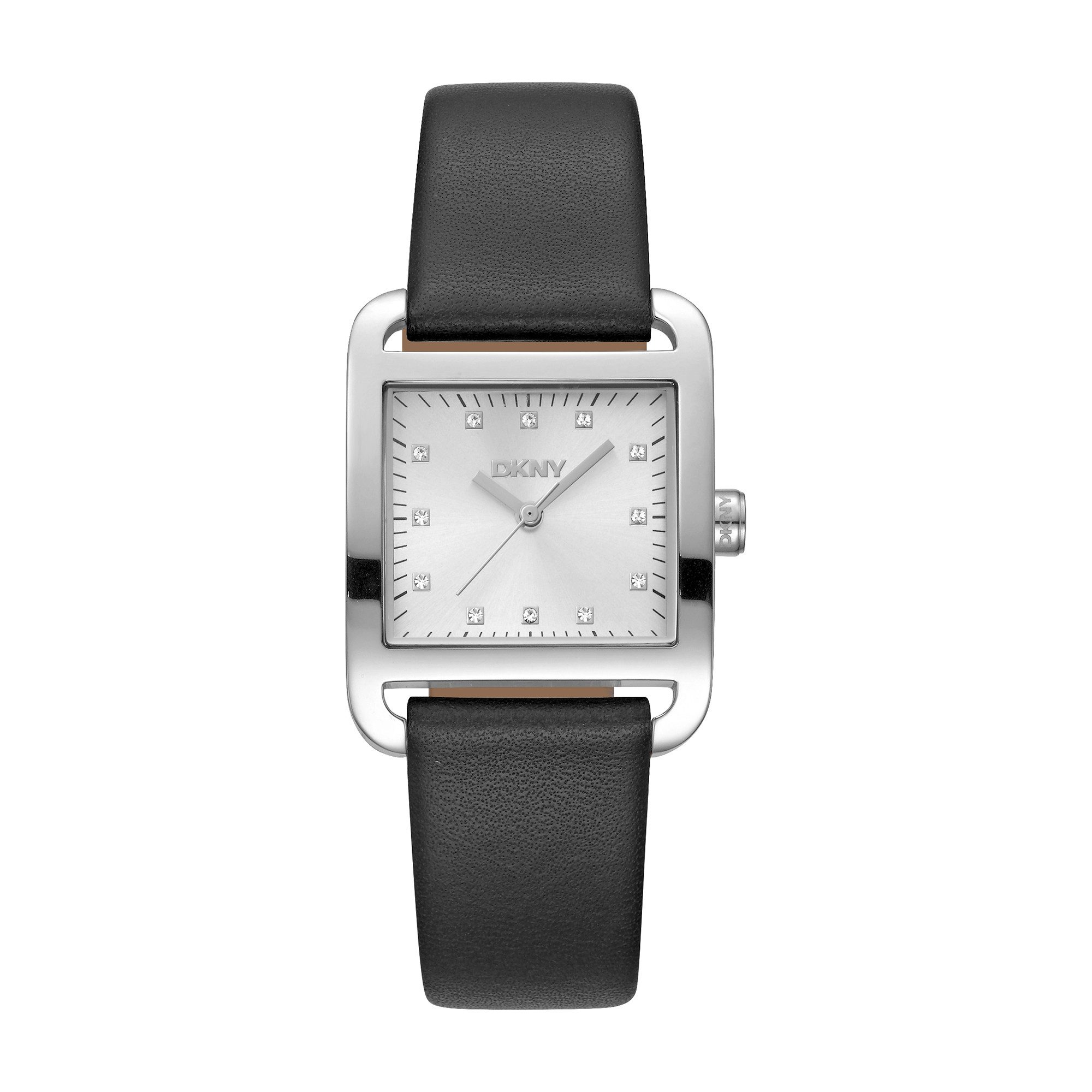 DKNY Quarzuhr City Midi DK1L004L0015, Armbanduhr, Damenuhr, Lederarmband, analog