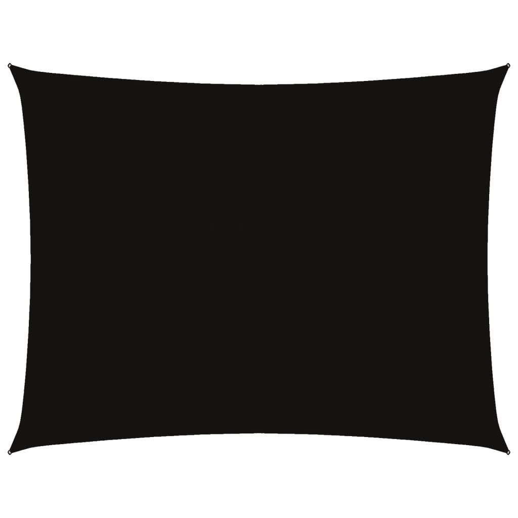 Sonnensegel Sonnensegel Oxford-Gewebe Rechteckig 3,5x4,5 m Schwarz