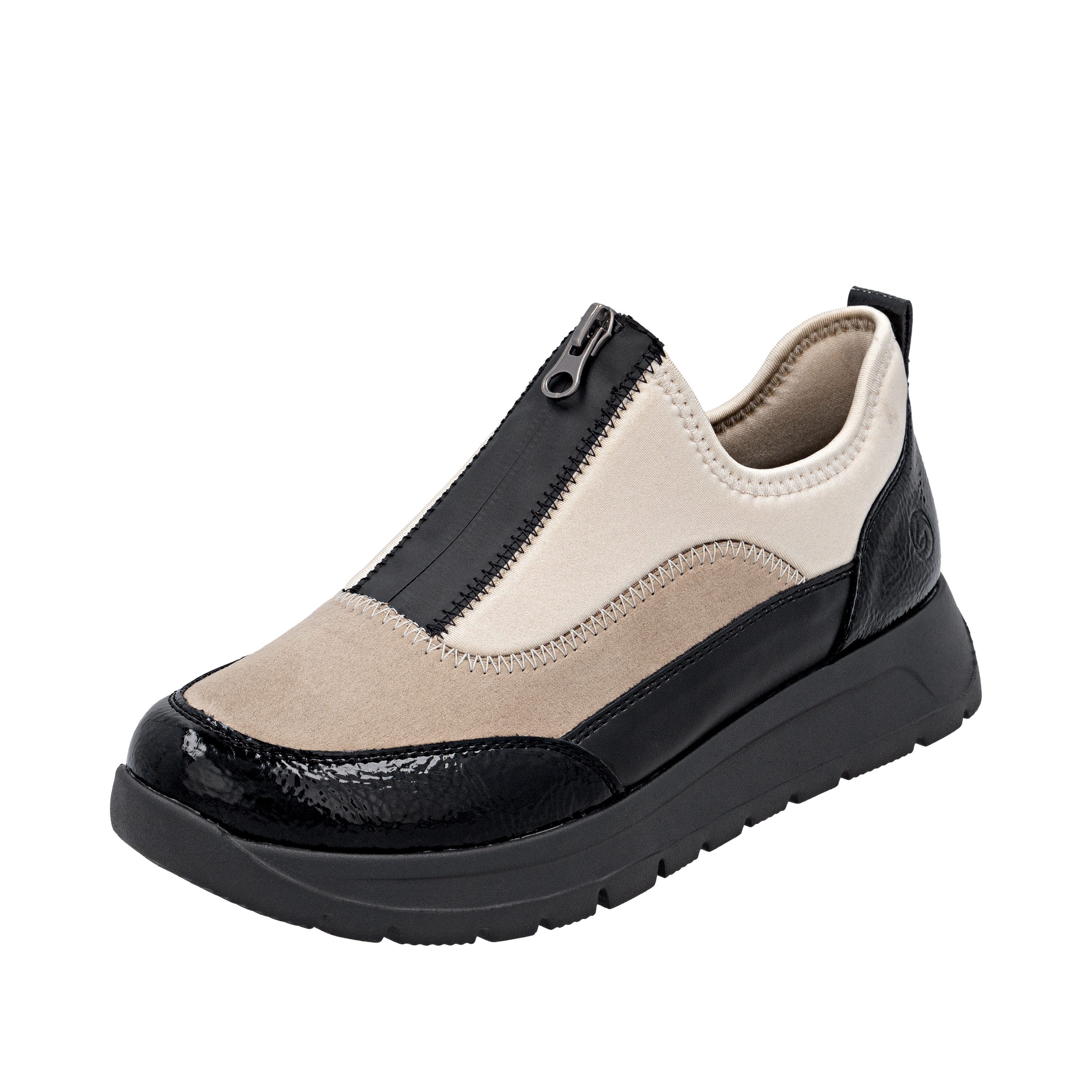 Remonte Plateausneaker Halbschuh, Casual-Sneaker mit Lackdetails günstig online kaufen