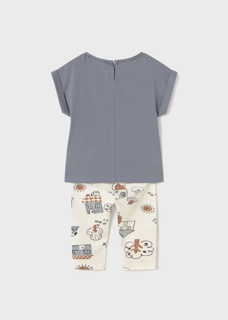 Mayoral Print-Shirt Gemustertes Leggings-Set mit T-Shirt – Baby (173833)