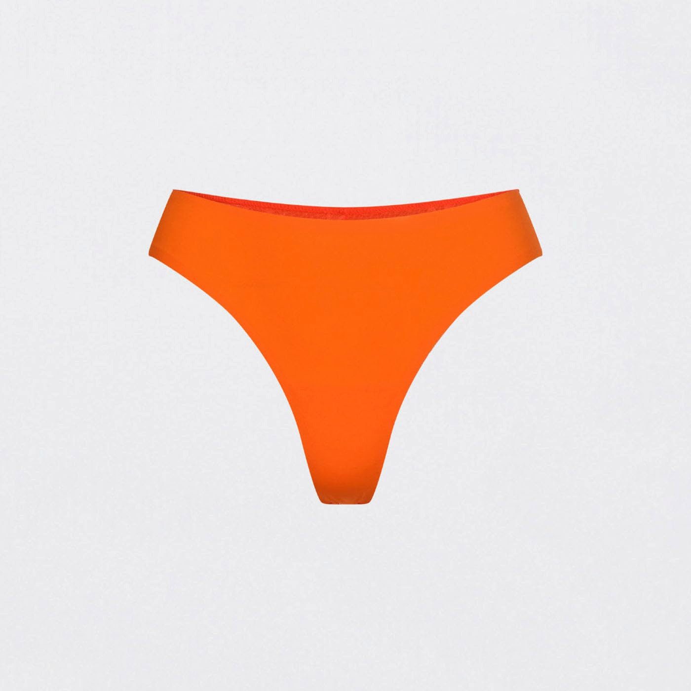 cfab by creamy fabrics Tanga Tanga mit Spitze-Sunset Orange-3XL