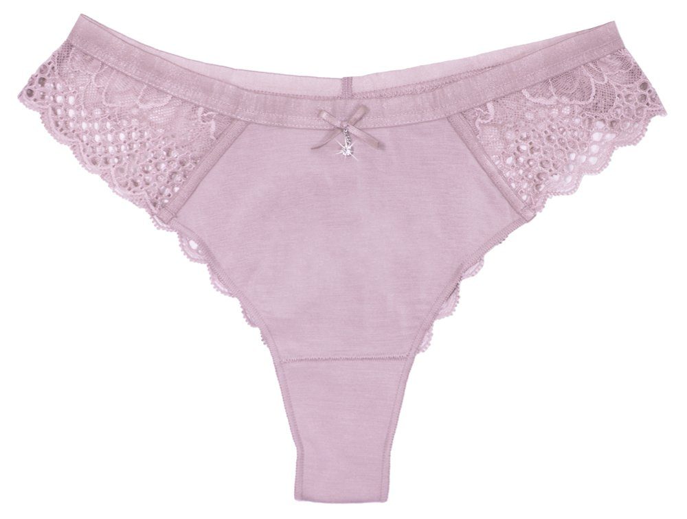 Panty Slip Lambada String mit Strass 1695485, Mauve