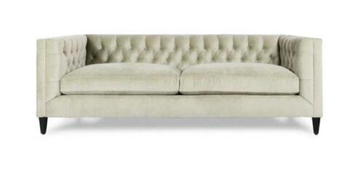 JVmoebel Chesterfield-Sofa Pinker Chesterfield Dreisitzer Modernes Design 3-er Couch Neu, Made in Europe Beige