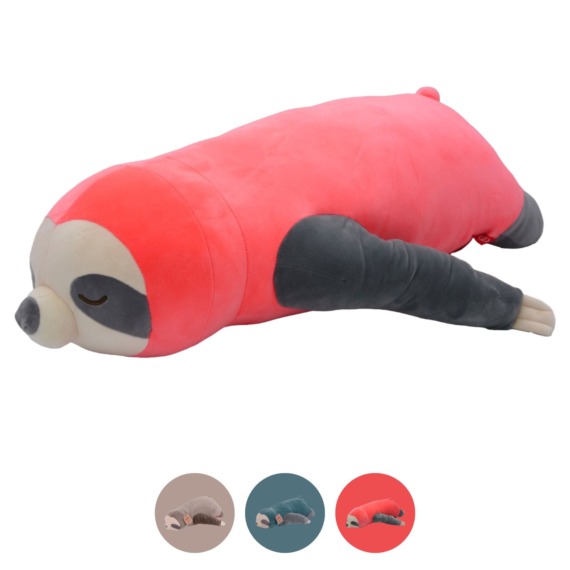 UNUS HOME Seitenschläferkissen Faultier Kissen, 1-tlg., 100 cm, pink, Lagerungskissen Stillkissen Kissen Dekoration extrem weich