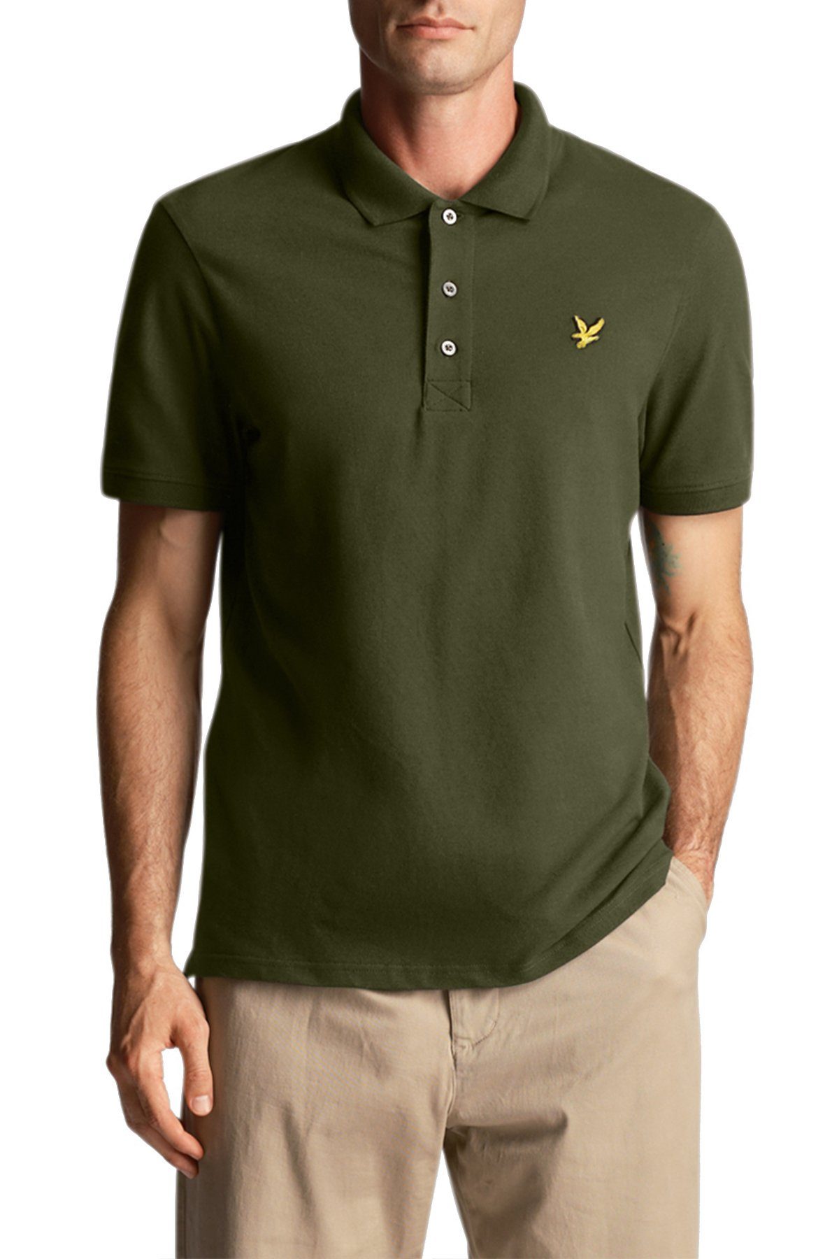 Lyle & Scott Poloshirt Aus 100% Baumwolle, Normale Passform Olivgrün