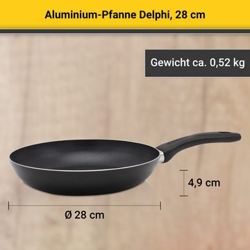 Krüger Bratpfanne Aluminium Pfanne DELPHI, 28 cm, Aluminium (1-tlg)