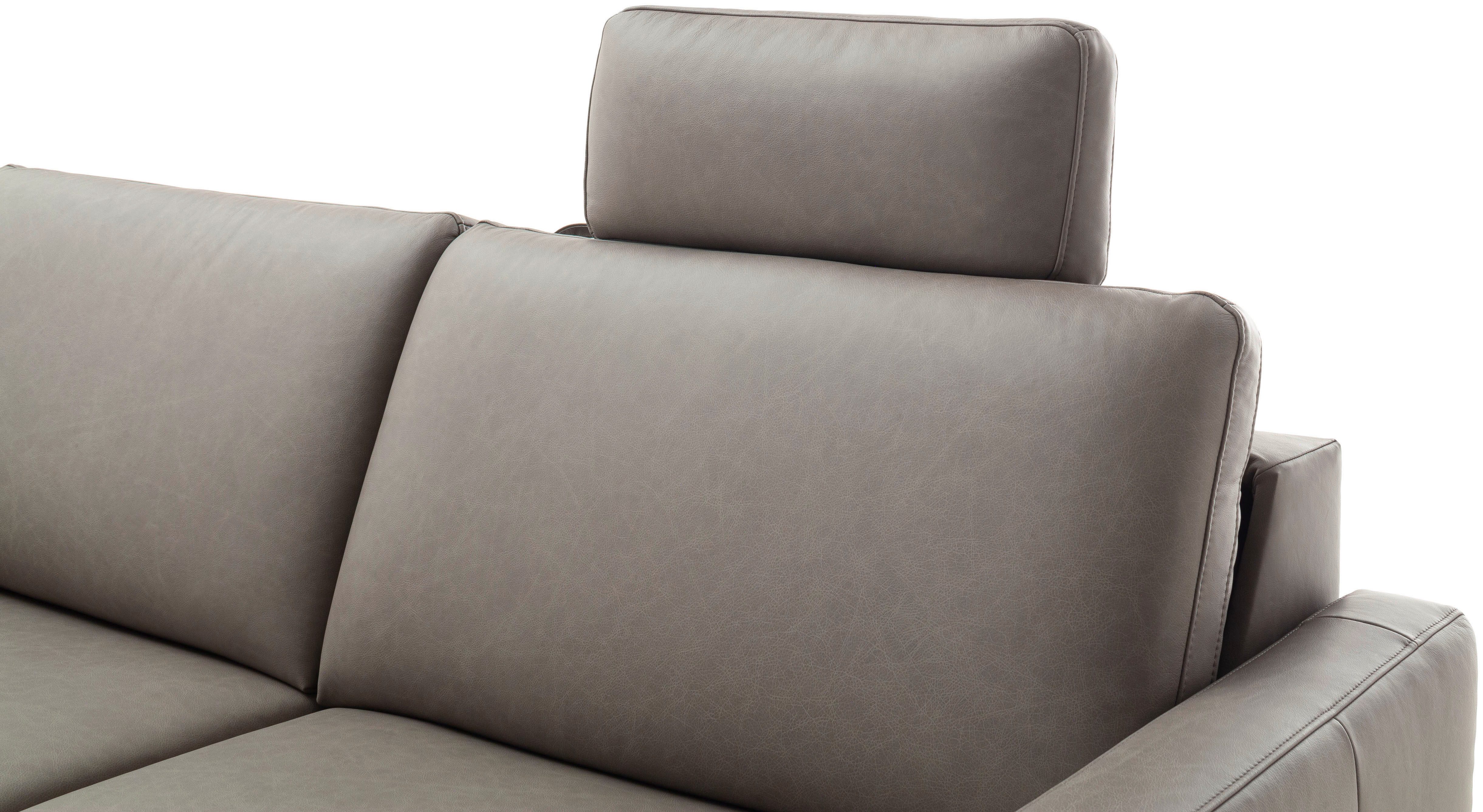 Home affaire Kopfstütze Calestra, Lederbezug, passend zu Schlafsofa Calestra, (1 St), variabel einsteckbar, Breite 55 cm