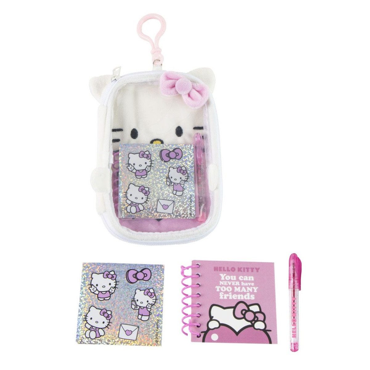 Hello Kitty Notizheft Schreibwarenset Plüsch Kinder Geschenkartikel Schulbedarf