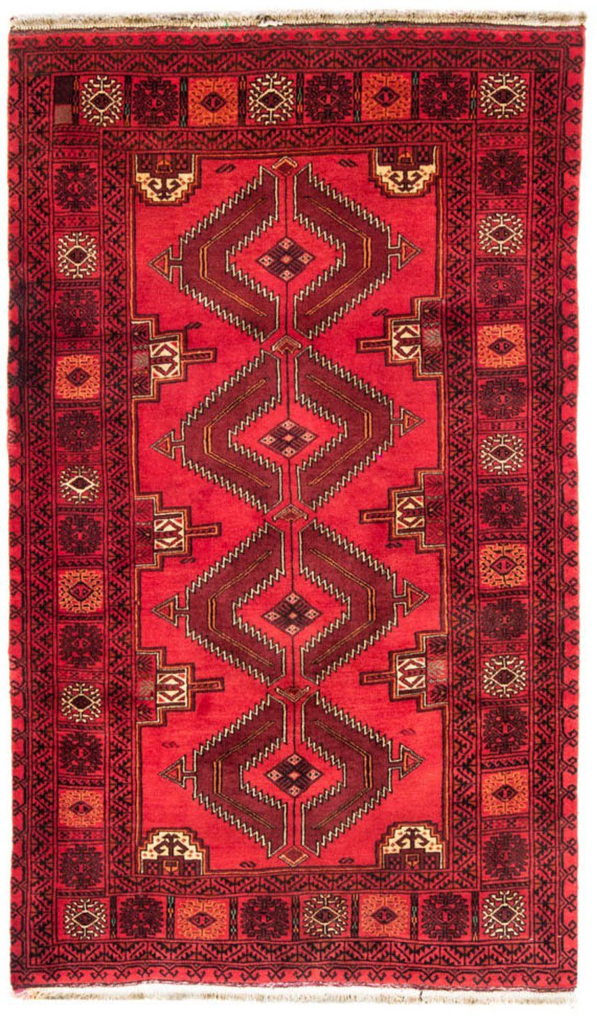 cm, rechteckig, 217 8 mm, Handgeknüpft Multicolore Höhe: morgenland, Medaillon Belutsch Wollteppich 128 x