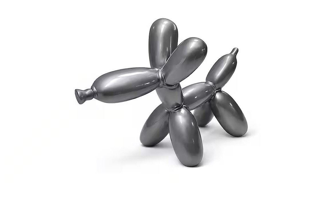 Xlmoebel Skulptur Design Skulptur Silber Modern Dekofigur Deko Figur Kunstobjekt Sofort (Skulptur, 1 St., 1-tlg), Moderne, stilvolle Dekofigur