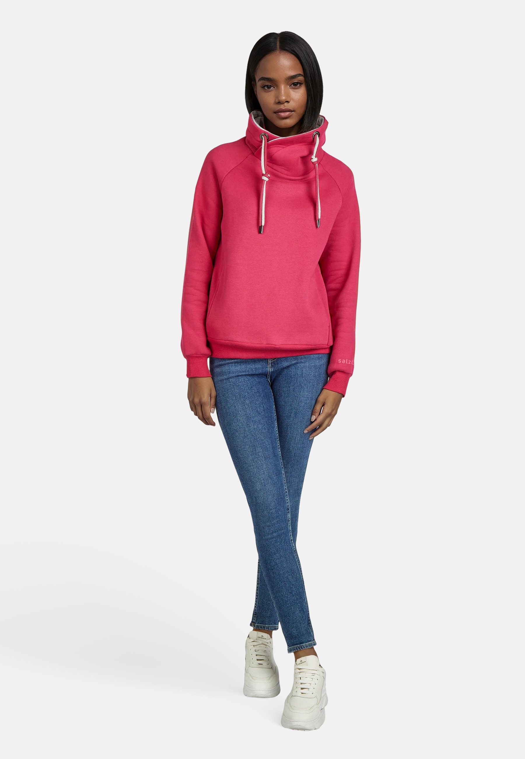 salzhaut Longpullover WEPS Damen normale Passform salzhaut – nordisch frisch, lässig und frech für jeden Tag!