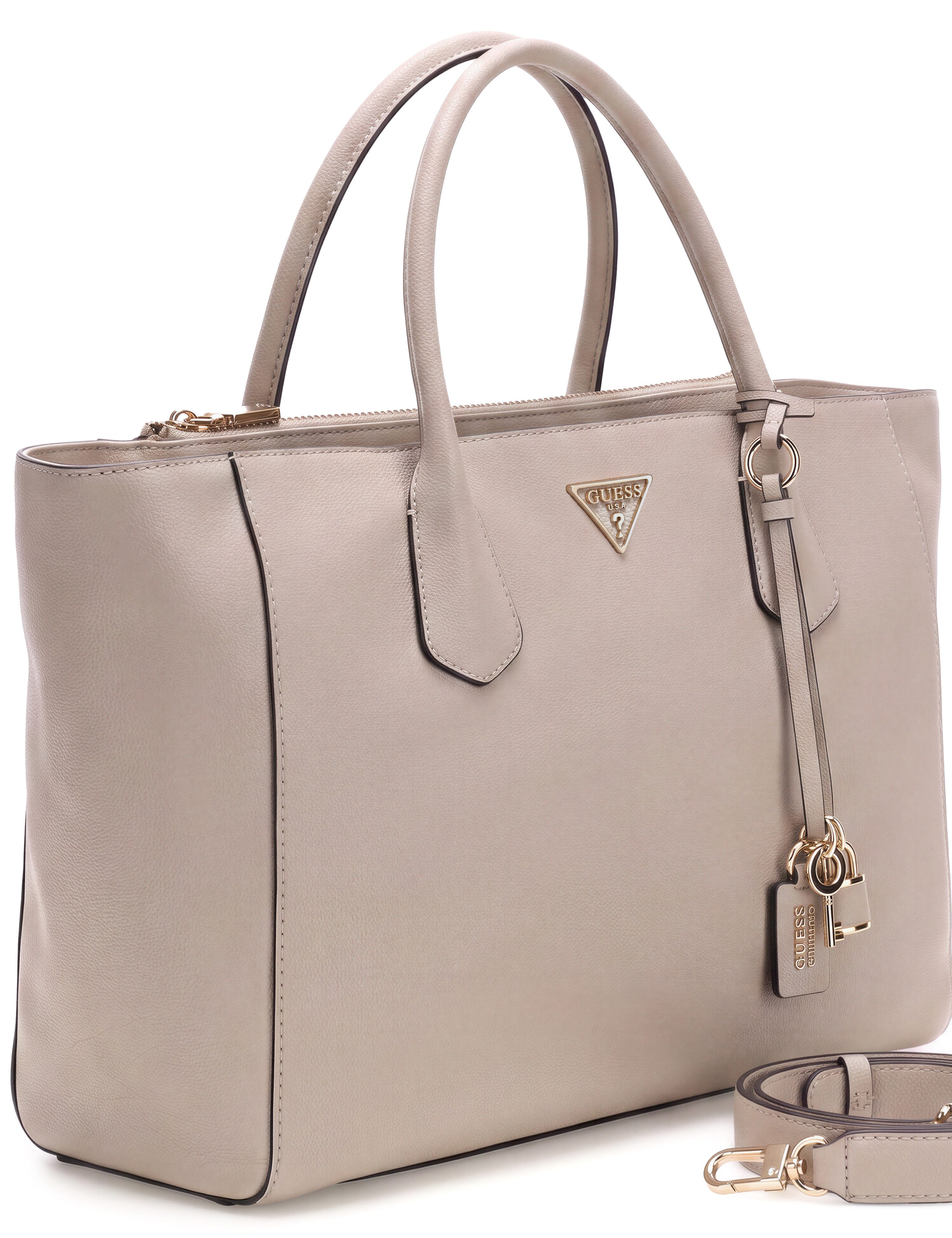 Guess Shopper MARISSA TECH TOTE (Set, Abnehmbarer Schlüsselanhänger), Damen Einkaufstasche, Umhängetasche, mit annehmbarem Schulterriemen