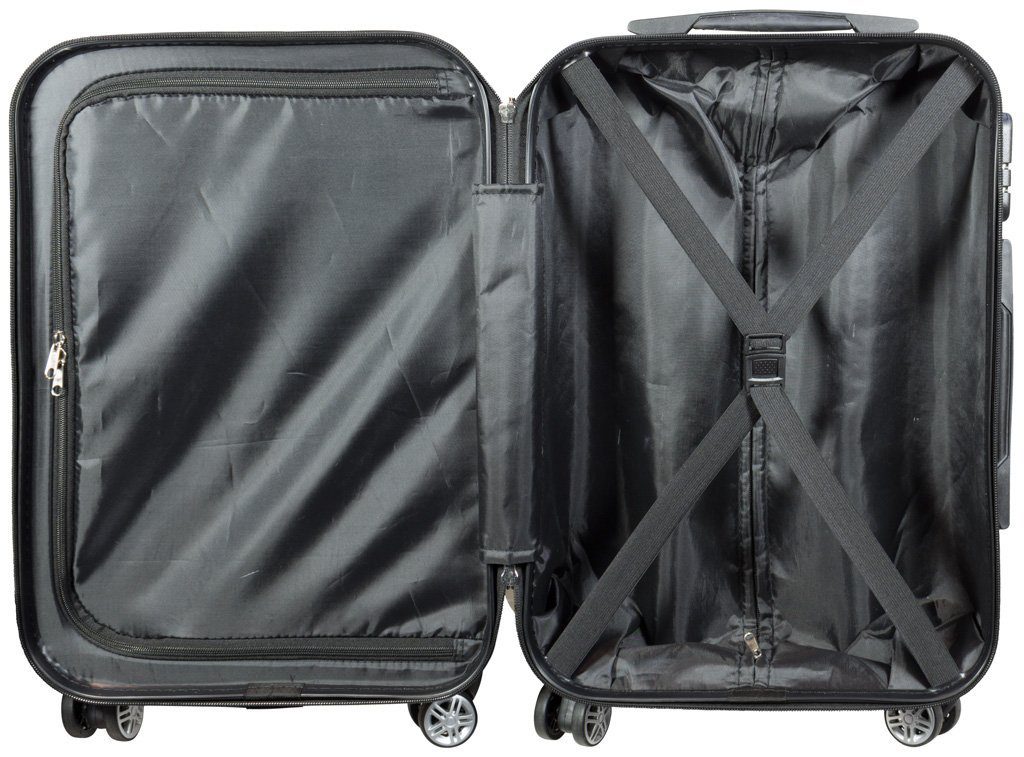 Trendyshop365 Hartschalen-Trolley Orchidee, bunter Koffer mit Blumen-Motiv, 3 Größen, Zahlenschloss, Polycarbonat, Dehnfalte – Bild 5 von 5
