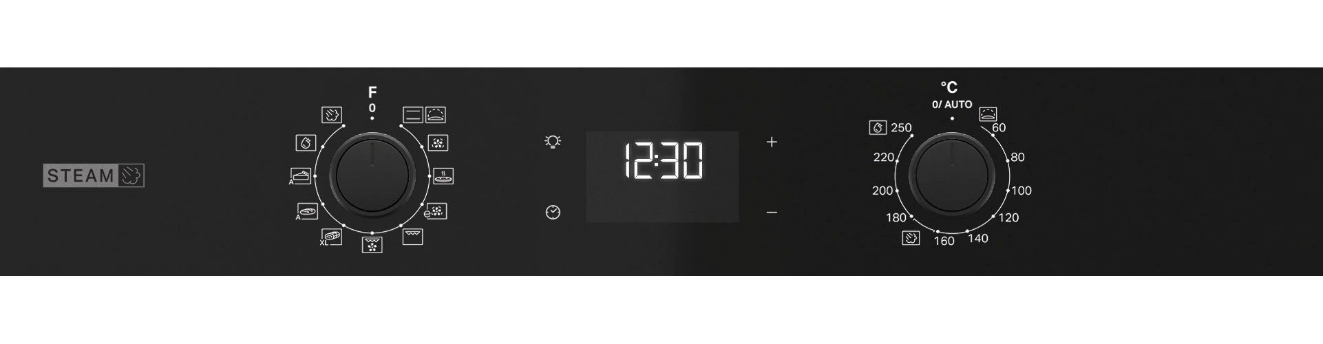 BAUKNECHT Einbaubackofen BBA2S85HU1, mit 1-fach-Teleskopauszug, GentleSteam – für ein saftiges Inneres und ein knuspriges Äußeres