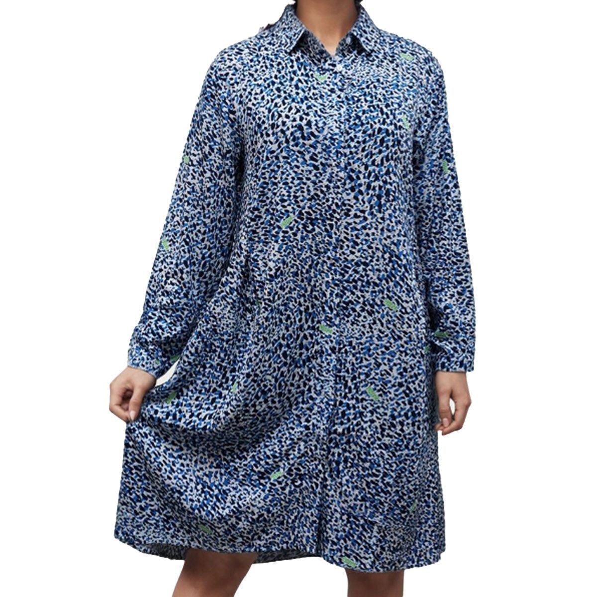 Frieda & Freddies NY Blusenkleid blue leo