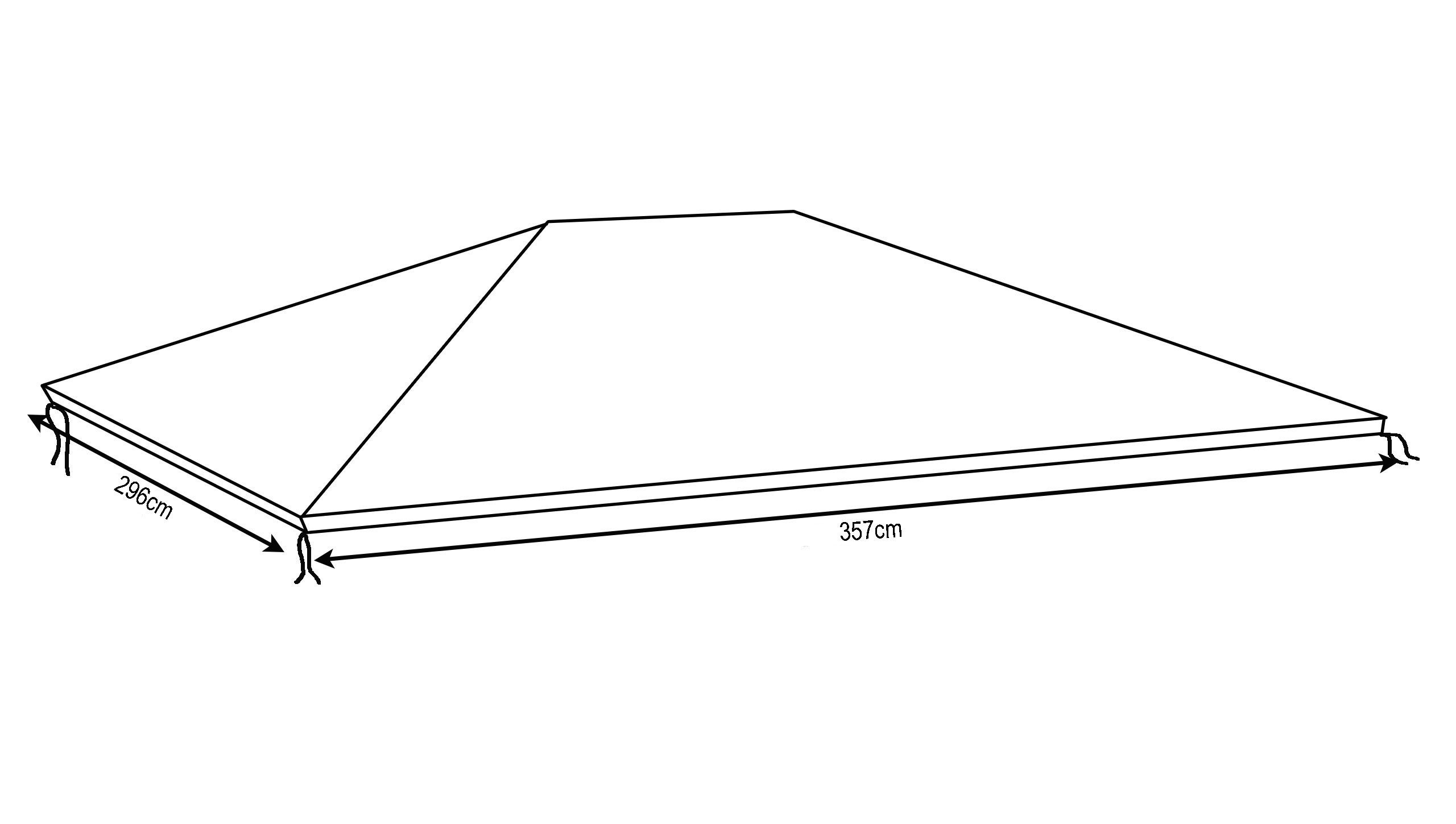 Quick Star Pavillon Schutzhaube 3x3,6m Hardtop günstig online kaufen