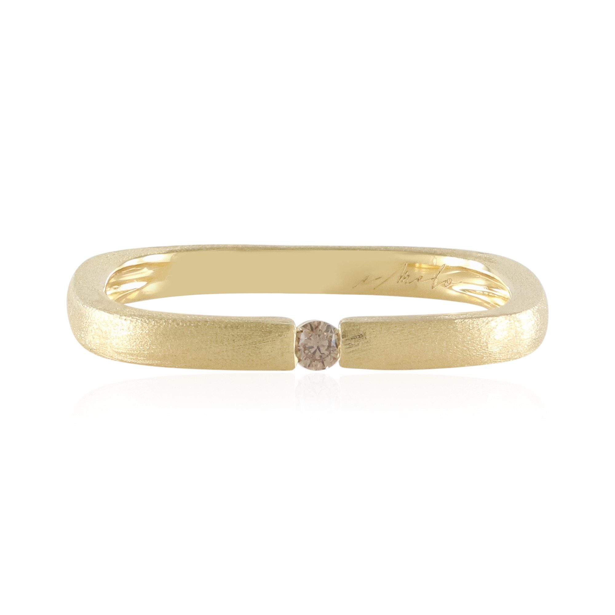 Cavill Diamantring Cavill Sterlingsilberring mit 0,027 ct Champagner Diamant, modern (1-tlg)